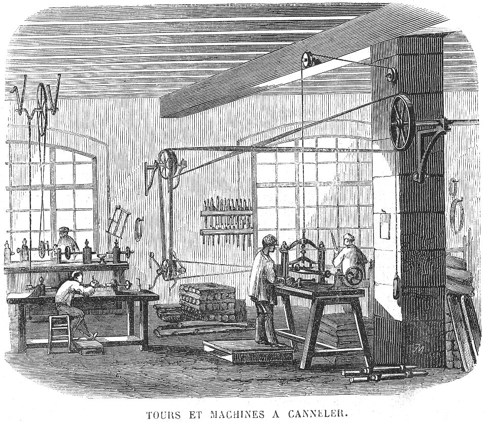 1861 Alexandre Tours et machines à canneler