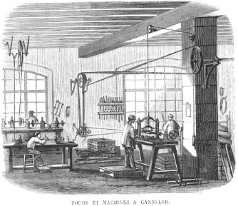 1861 Alexandre Tours et machines à canneler