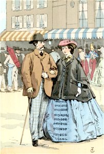 In front of the Ambigu Theatre, 1861