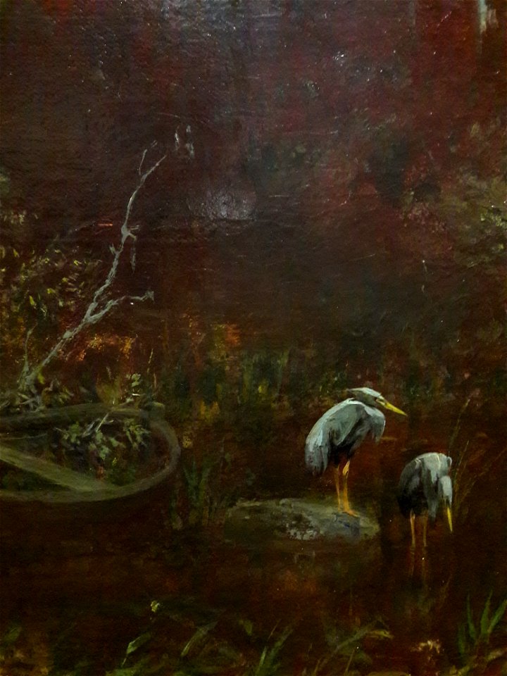 Daubigny Landscape with a pond (detail) 03