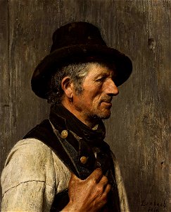 Lenbach Portrait of a peasant