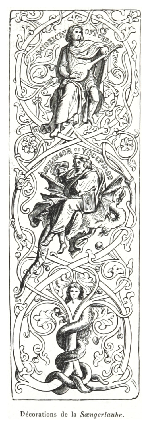 146 Eisenach-Wartburg, Wandbemalung im Festsaal