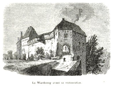 109 Eisenach-Wartburg, Ansicht vor der Restauration