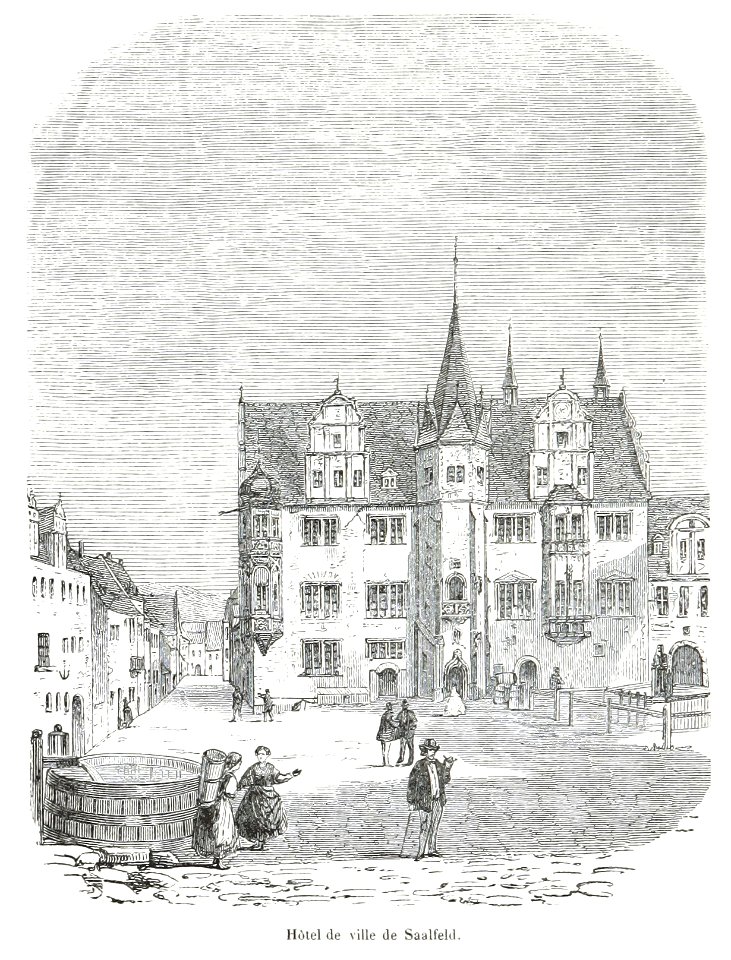 484 Saalfeld, Rathaus und Marktplatz