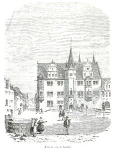 484 Saalfeld, Rathaus und Marktplatz