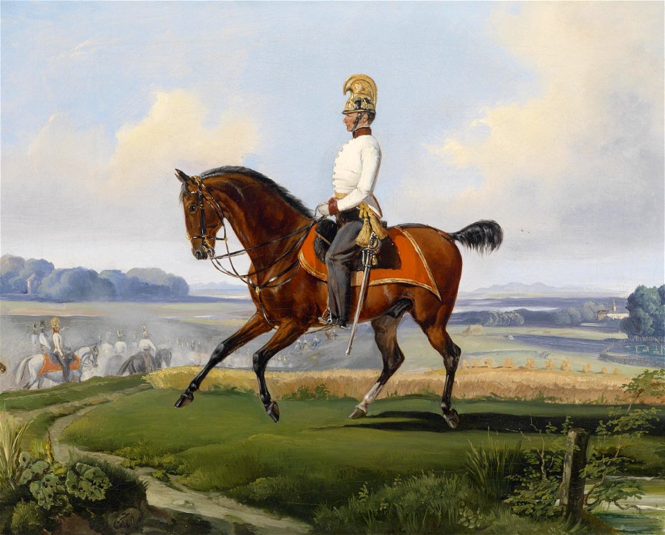 Albrecht Adam Portrait Oberleutnant Theodor von Klein zu Pferde