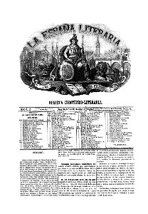 1862-12-01, La España Literaria, portada