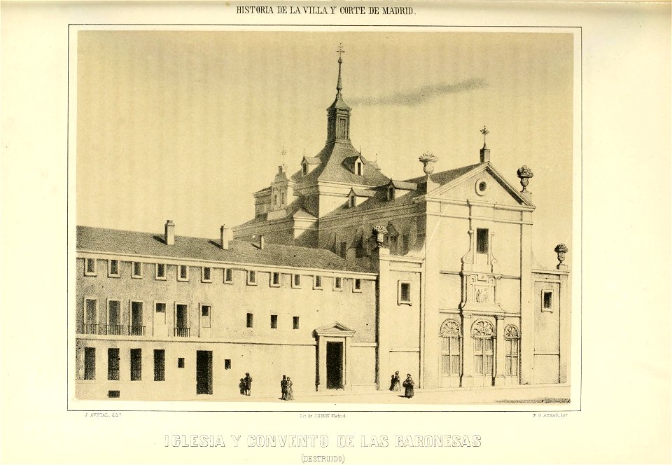 1863, Historia de la Villa y Corte de Madrid, vol. 3, Iglesia y convento de las Baronesas
