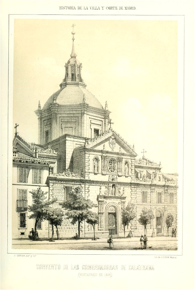 1863, Historia de la Villa y Corte de Madrid, vol. 3, Convento de las Comendadoras de Calatrava