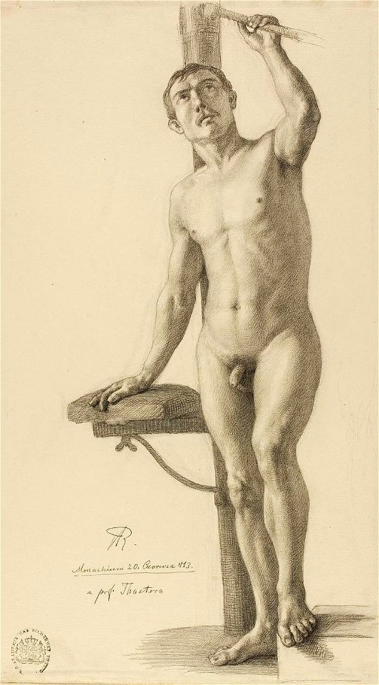 Redlich Nude man standing
