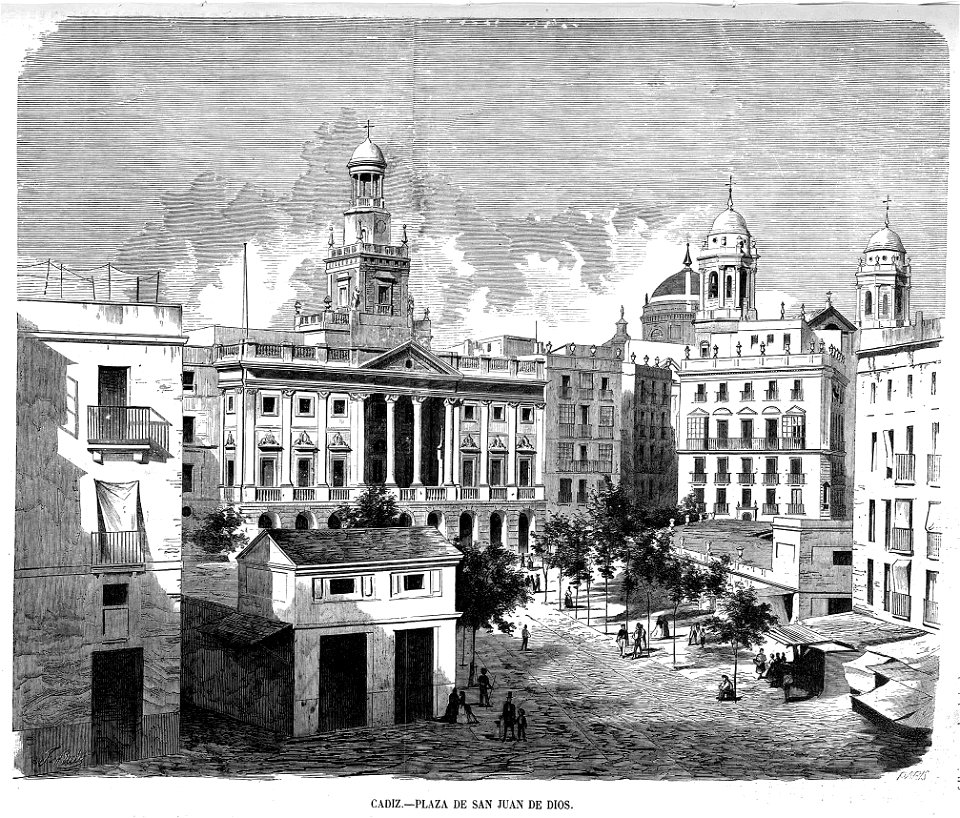 1864-04-10, El Museo Universal, Cádiz, Plaza de San Juan de Dios