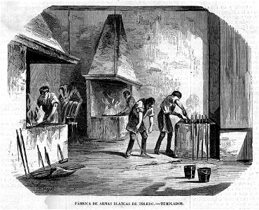 1863-02-01, El Museo Universal, Fábrica de armas blancas de Toledo, Templador