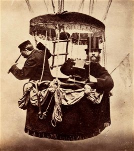Brandel Self-portrait in a balloon gondola