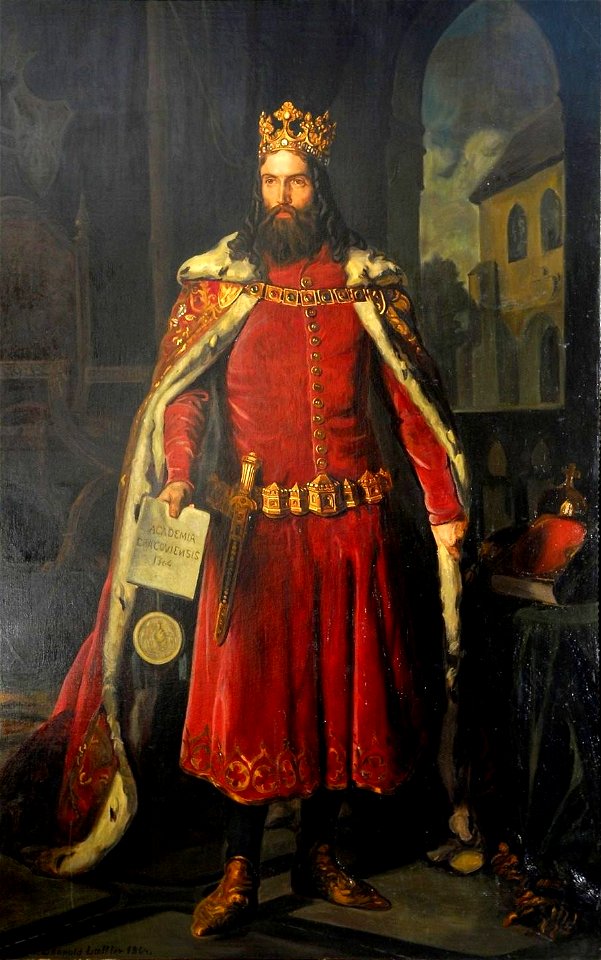 Leopold Loeffler - Portret Kazimierza Wielkiego 1864