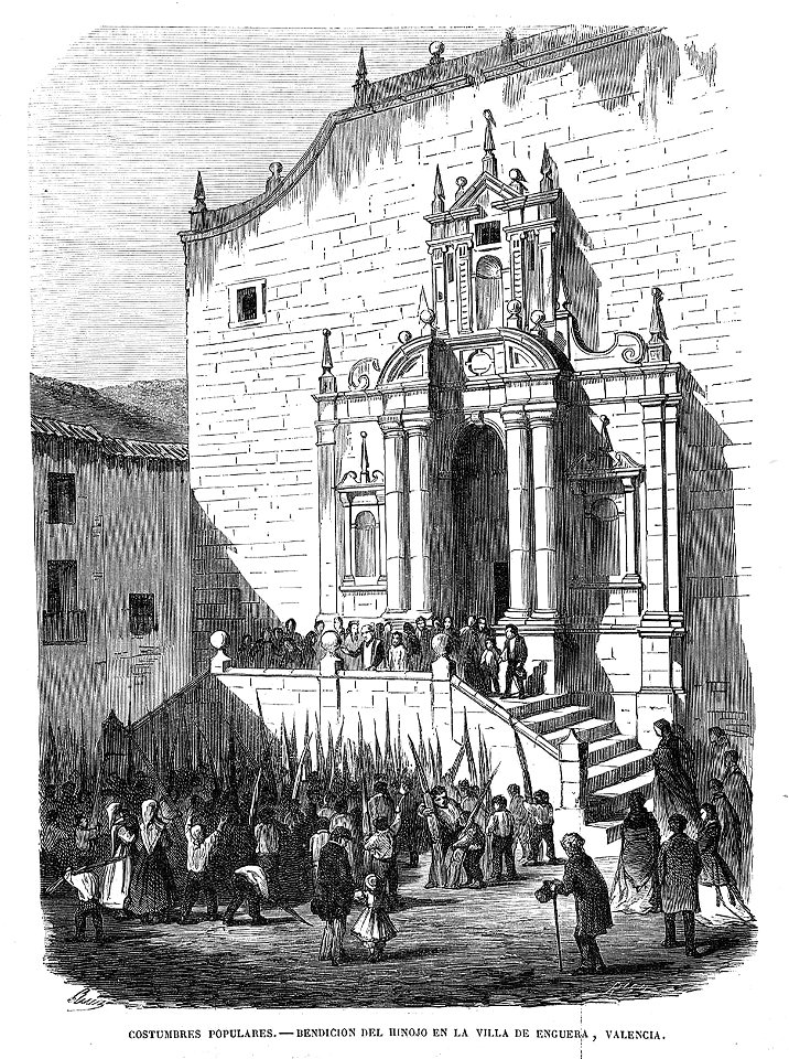 1865-11-26, El Museo Universal, Costumbres populares, Bendición del hinojo en la villa de Enguera, Valencia