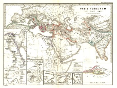 1865 Spruner Map of the World under the Assyrian Empire - Geographicus - OrbisTerrarumAssyrii-spruner-1865