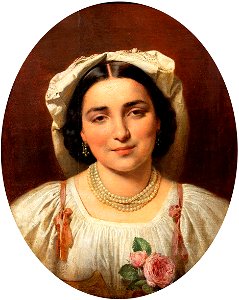 Leonard Straszyński - Portret młodej rzymianki 1864