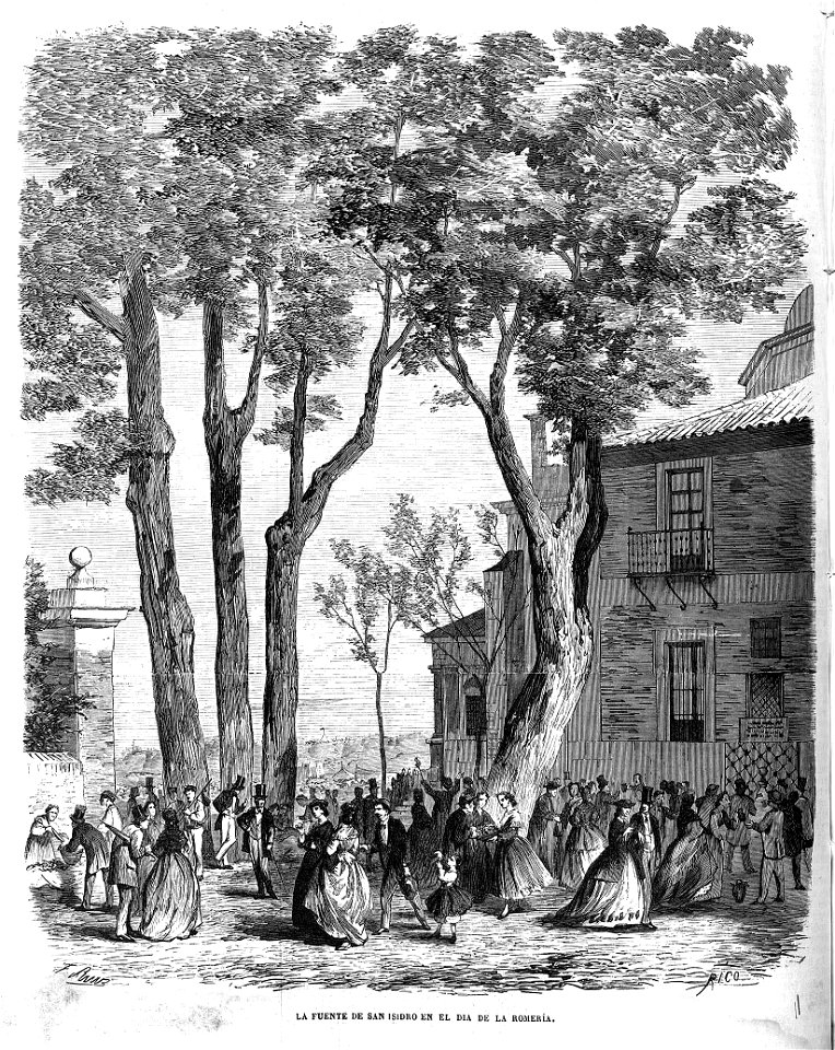 1865-05-14, El Museo Universal, La fuente de San Isidro en el día de la romería