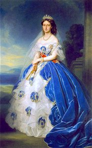 Grand Duchess Olga by Franz Xaver Winterhalter (1865). Free illustration for personal and commercial use.