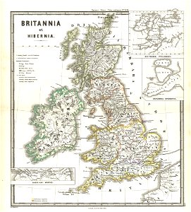 1865 Spruner Map of the British Isles (England, Scotland, Ireland) - Geographicus - Britannia-spruner-1865