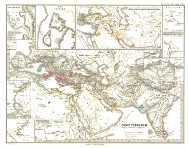 1865 Spruner Map of the World under the Persian Empire - Geographicus - OrbisTerrarumPersici-spruner-1865