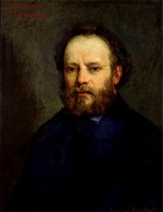 Portrait of Pierre Joseph Proudhon 1865. Free illustration for personal and commercial use.