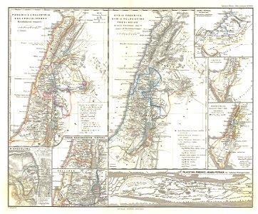1865 Spruner Map of the Holy Land, Israel, or Palestine in Antiquity - Geographicus - Phoenice-spruner-1865