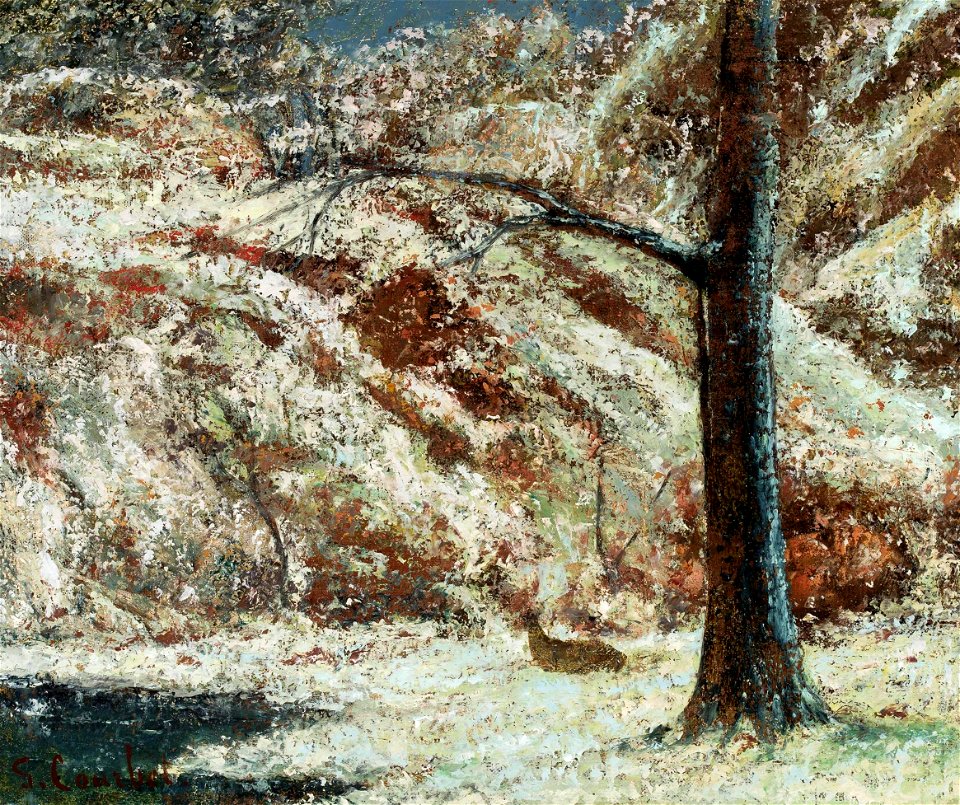Courbet Winter landscape