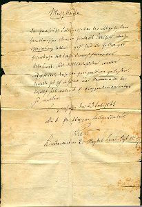 1866-07-23 Marschroute Feldapotheker Friedrich Sahlfeld, Langensalza, Order Leutnant 2tes Magdeburgisches Landwehr-Regiment Nr. 27