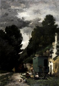 Charles-François Daubigny - Odpoczynek 1866