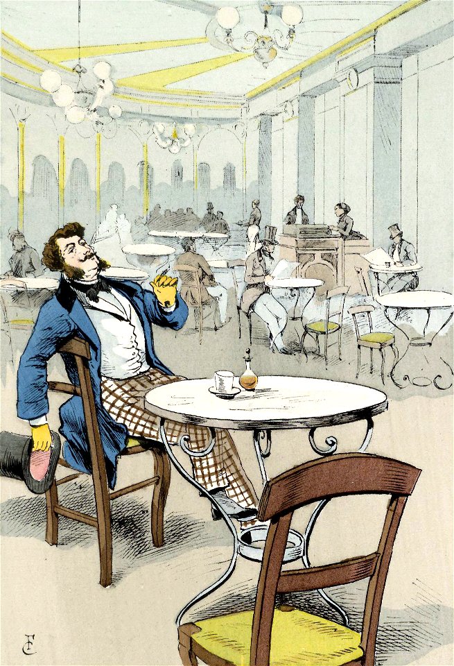 The Palmy Days of the Café de la Rotonde. In the Palais-Royal, 1868