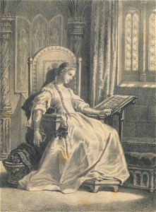 1868, Mugeres célebres de España y Portugal, Gimena mujer del Cid, AB195 0363 (cropped)
