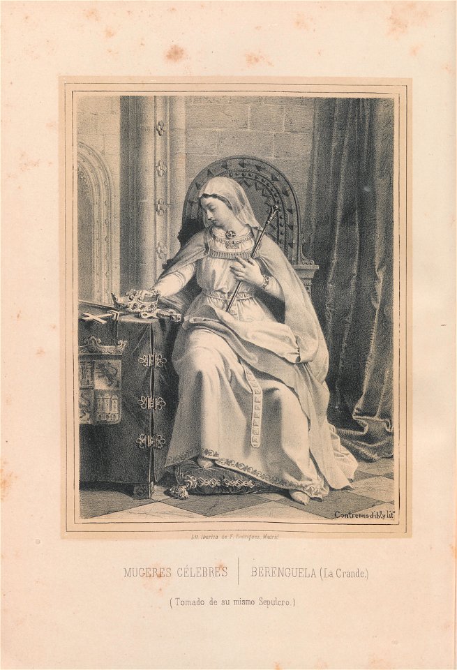 1868, Mugeres célebres de España y Portugal, Berenguela la Grande, AB195 0489