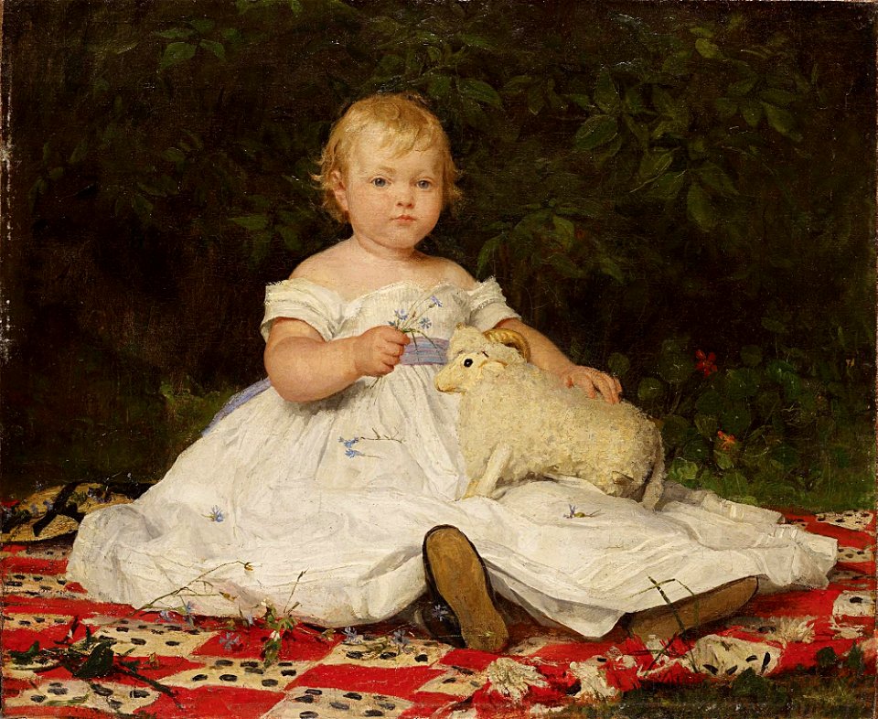 Albert Anker Bildnis Emilie Weiss 1868