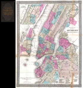 1867 Colton Pocket Map of New York City and Brooklyn - Geographicus - NewYorkCity-colton-1867