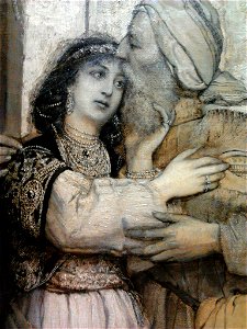 Gottlieb Recha welcoming her father (detail)