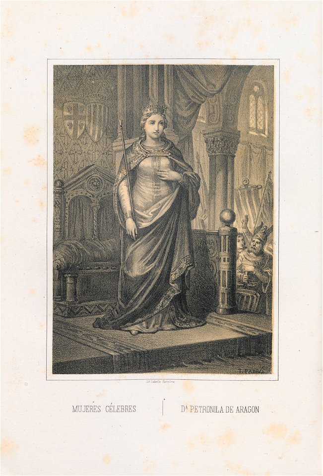 1868, Mugeres célebres de España y Portugal, Petronila de Aragón, AB195 0461
