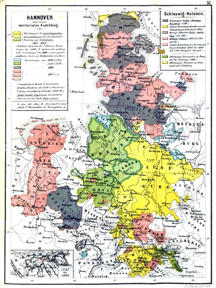 Hannover nach seiner territorialen Ausdehnung