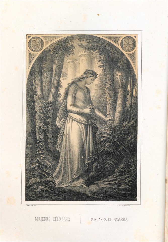 1868, Mugeres célebres de España y Portugal, Blanca de Navarra, AB196 0245