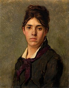 Jan Van Beers - Portrait of Henrica Van Beers, sister of the painter