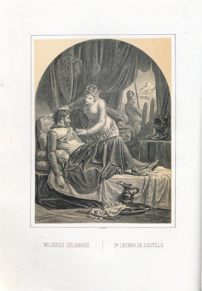 1868, Mugeres célebres de España y Portugal, Leonor de Castilla, AB196 0085