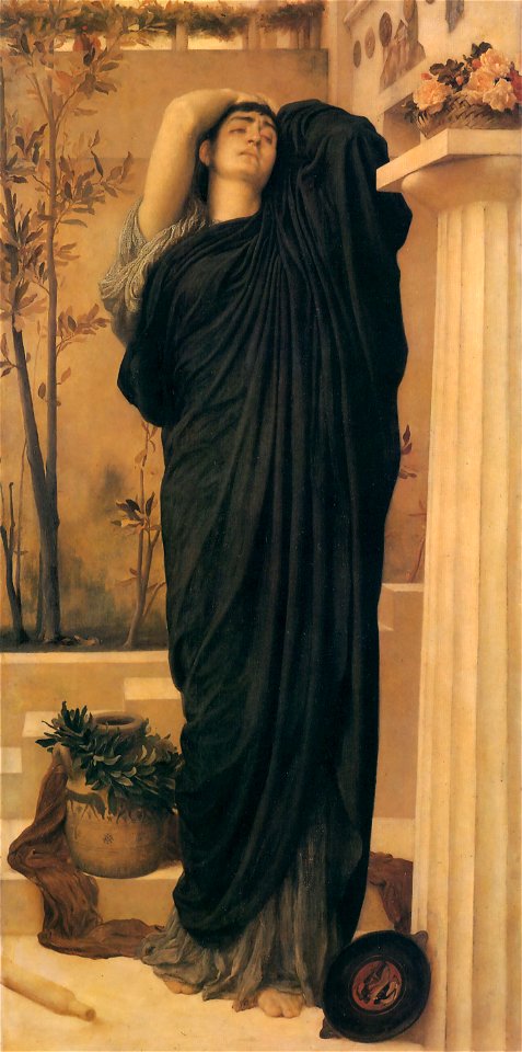 1869 Frederic Leighton - Electra at the Tomb of Agamemnon
