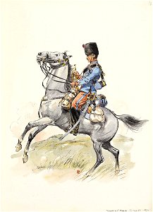 1870 - Trompette du 1er Hussards en tenue de campagne (17)