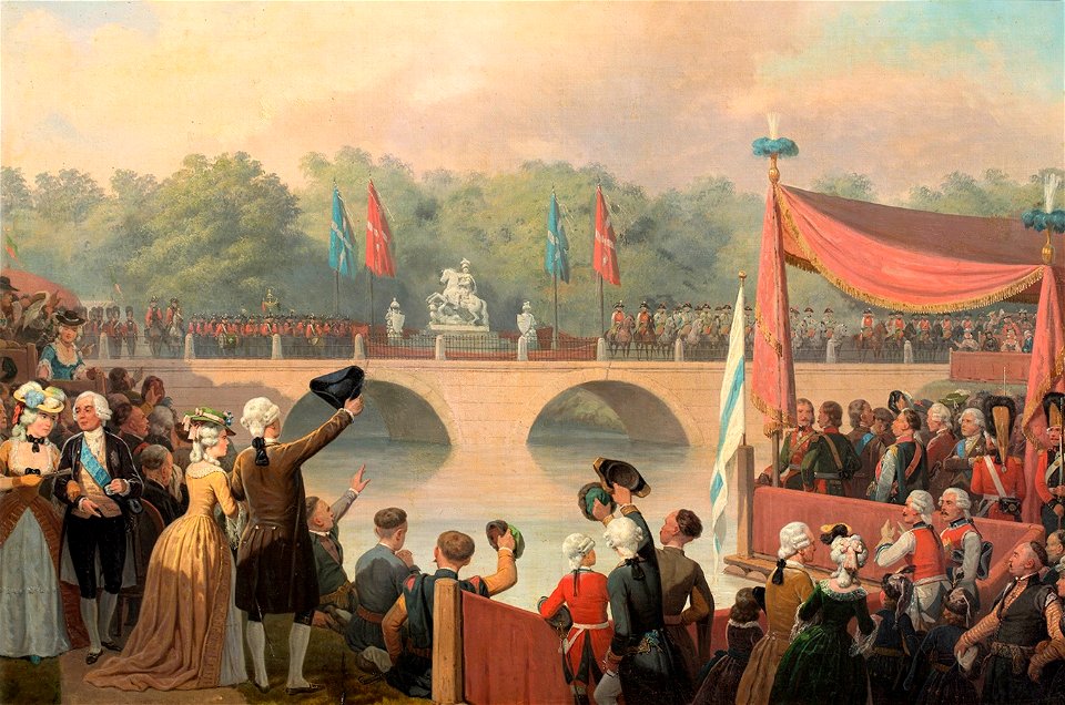 Suchodolski - Odsłonięcie pomnika Jana III Sobieskiego w Łazienkach 1869