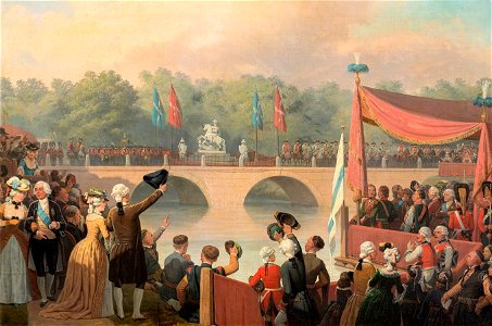 Suchodolski - Odsłonięcie pomnika Jana III Sobieskiego w Łazienkach 1869