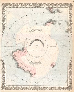 1872 Colton Map of Antarctica or the South Pole - Geographicus - SouthPole-colton-1872