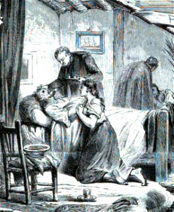 1870-11-25, La Ilustración Española y Americana, España, Barcelona (cropped) Enfermo agonizante