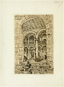 1872, An architect's note-book in Spain, principally illustrating the domestic architecture of that country, plate 07, Valladolid, La Casa de el Infantado
