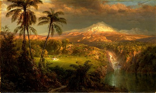 1872, Church, Frederic Edwin, Passing Shower in the Tropics