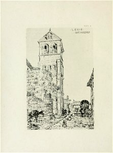 1872, An architect's note-book in Spain, principally illustrating the domestic architecture of that country, plate 08, León, Church of San Isidro